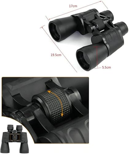 Prismáticos compactos de 10 x 50 para adultos, para deportes al aire libre, juego de pelota y observación de vida silvestre con soporte para cámara