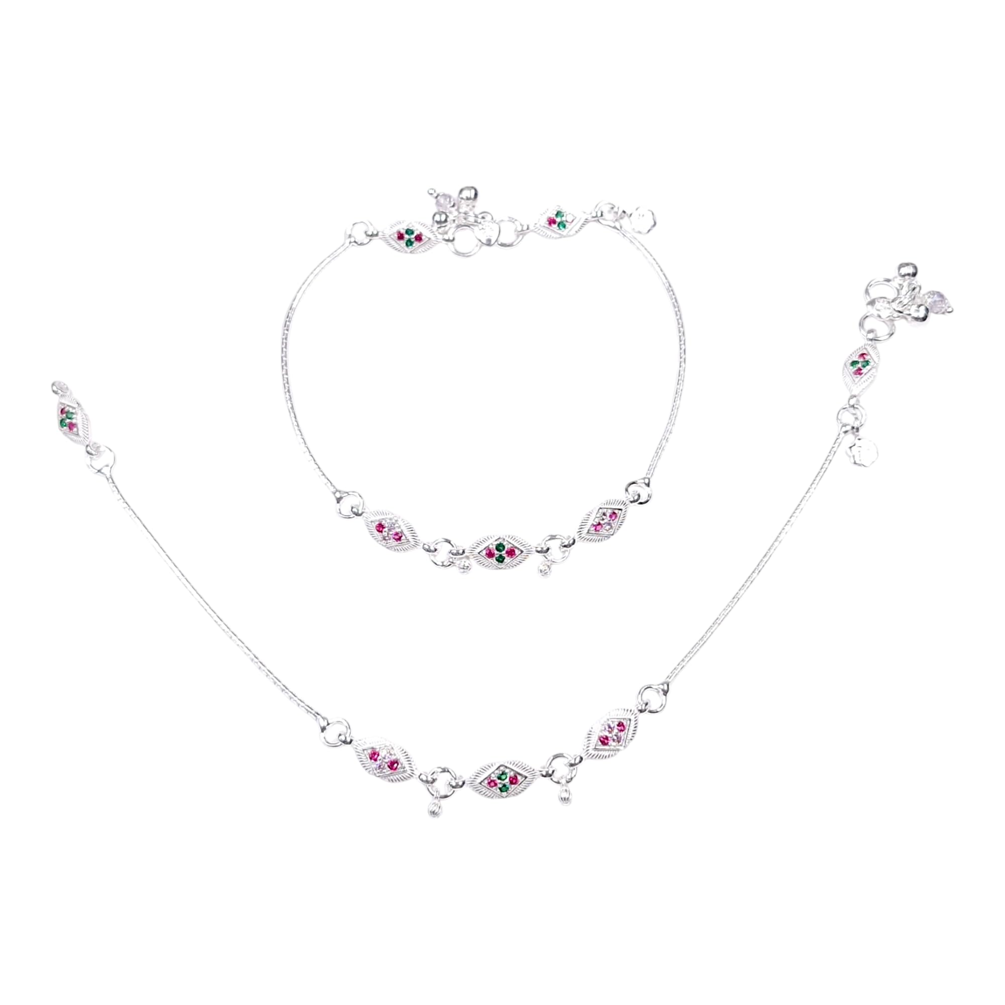 Shree Shobha Collection Silver Anklet Payal Jewelry for Girls Size-10.5 Inches Weight- 20Gm (B0BXRWJGM9) Amazon Price History, Amazon Price Tracker