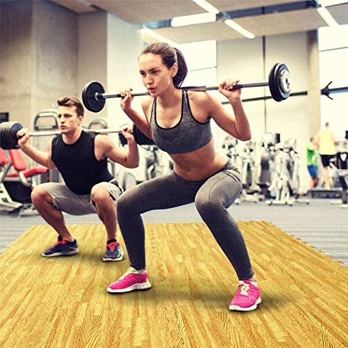 Wisfor-Interlocking-EVA-Foam-Mats-12-PCS-Wood-Effect-Soft-Gym-Home-Exercise-Kids-Play-Baby-Crawling-Workout-Mat-Garage-Floor-Tiles-Indoor-Outdoor-Fitness-236-X-236-X-047-Inch-48-Square-Feet