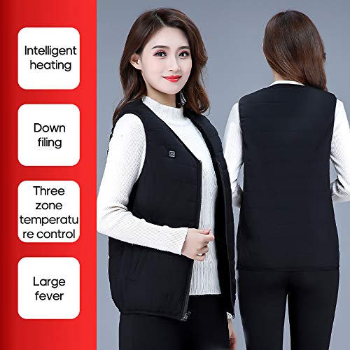 Colete de aquecimento, Andoer Colete de aquecimento Colete de aquecimento de carregamento USB Colete