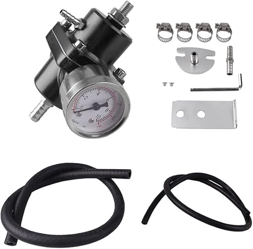 Kit universal de regulador de presión de combustible ajustable, regulador de combustible de aluminio, regulador de presión de inyección de aceite de disponible en Yaxa Peru