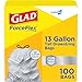 Clorox Commercial Solutions Glad ForceFlex Tall Kitchen Drawstring Trash Bags - Unscented - 13 Gallon - 100 Count