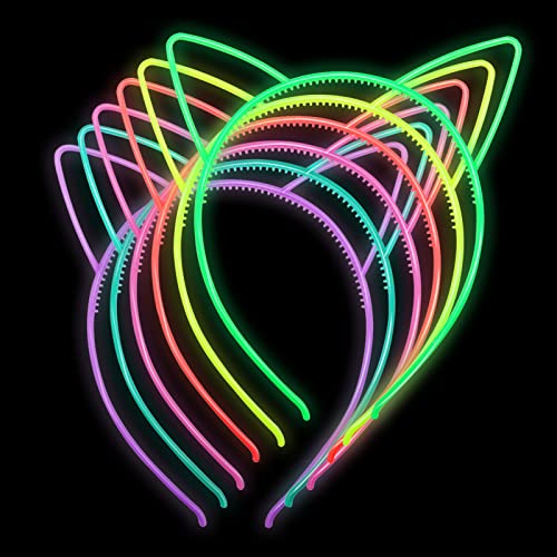 Colle 6 PièCes Glow Dark Femmes Bandeaux Pour La FêTe, Bandeaux Pour Filles, Accessoires de Cheveux D'Halloween Pour Femmes, DiadèMe de Cheveux Pour La...