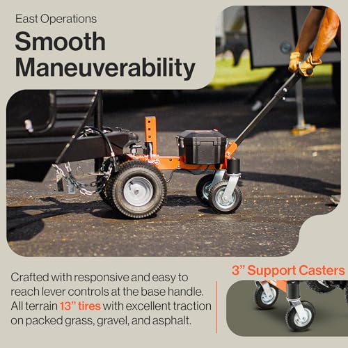 Superhandy GEUOS053 Electric Trailer Dolly 3600Lbs Max Trailer Weight 600Lb Max Tongue Weight Dc 24V 800W 7Ah W/Heavy Duty Commercial 2 Inch Ball Hitch Mount thumb #5