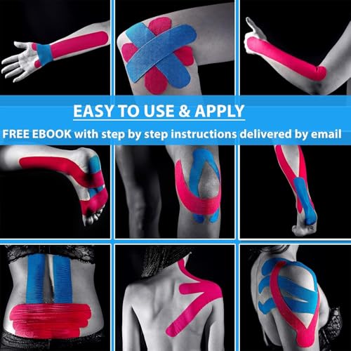 Image of A-Tape Kinesiology Tape 5Cm x 5MTR Roll | Cotton Waterproof Elastic Sports Tape for Muscle Support, Pain Relief, Injury Recovery, Physiotherapy & Joint Stability (Made in Korea) (Color-Skull)