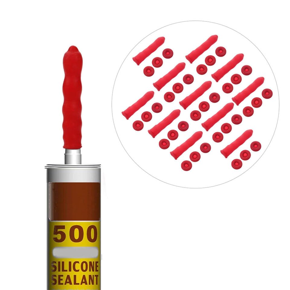 Gatuida 20pcs Caulk Sealer Saver Caps Reusable Protective miniatura 6