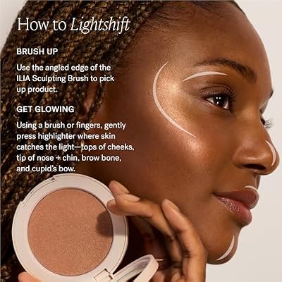ILIA - Lightshift Cream Highlighter | Non-Comedogenic, Long-Lasting, Vegan, Cruelty-Free | Weightless, Seamless, Silky Highlighter (Arc - Peachy Gold, 0.27 oz | 7.8 g)