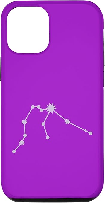iPhone 12/12 Pro Light Pastel Purple Zodiac Aquarius Case