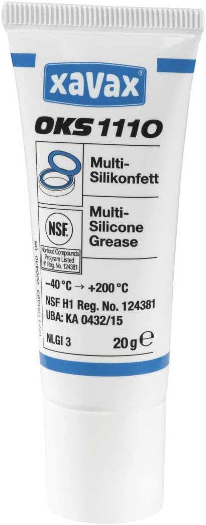 Xavax OKS Multi Silicone Grease For the Care and Maintenance of Coffee Machines Food-Safe - Transparent, 20 g