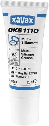Miniatura 6 de Xavax OKS - Grasa de silicona múltiple para el cuidado y mantenimiento de máquinas de café apta para alimentos, transparente, 0.71 oz