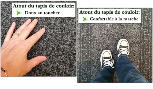 Tapis de cuisine devant d'évier antidérapant pour sol glissant 450cm