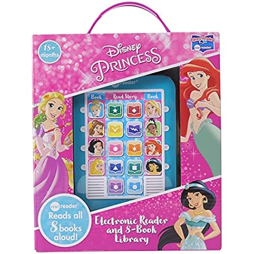 Disney Princess Cinderella, Belle, Ariel, and More!- Me Reader Electronic Reader and 8 Sound Book Library - PI Kids