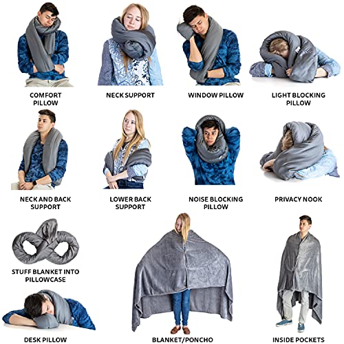 3 in 1 Travel Pillow and Blanket Set for Comfort at Home and on the Go