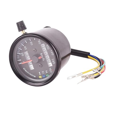 Luz de señal de luz trasera LED con medidor de velocímetro de doble odómetro para motocicleta