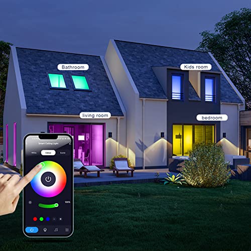 OTREN Plafoniera LED Soffitto con RGB, Lampadario