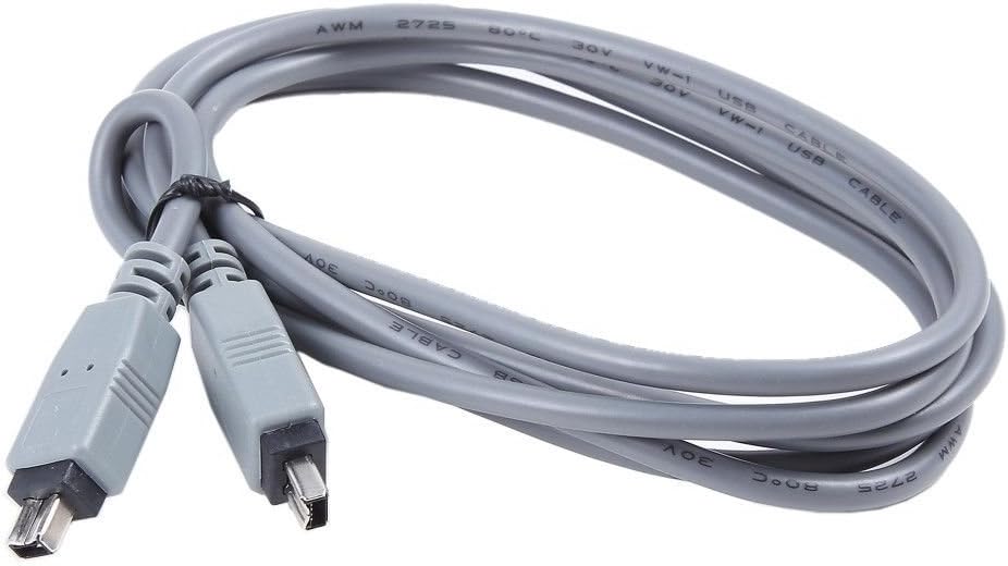 LETO Firewire 4-4 Pin DV Video Cable for JVC Everio Camcorder GR-DA30/U/S/A