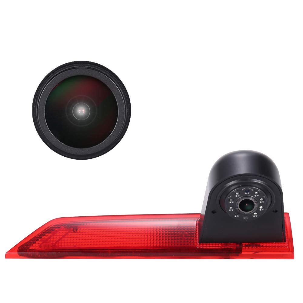 HD Auto Telecamera Di Retromarcia Con Luce Freno, Angolo Regolabile 170°, Per Ford Transit Custom 2012-2016
