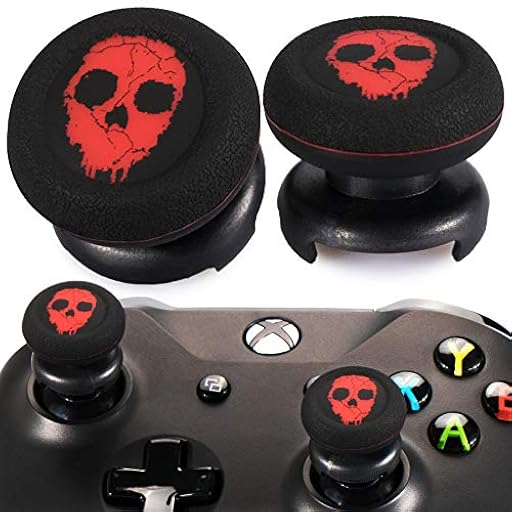 Playrealm FPS Thumbstick Grip Agarres para el Pulgar Extensor Y Impresión Caucho Silicona Apretón Cubrir 2 juegos para Controlador Xbox Series X/S y Xbox One (Rojo Fantasma) | Ya disponible en tu tienda friki favorita! En mundofriki.es!