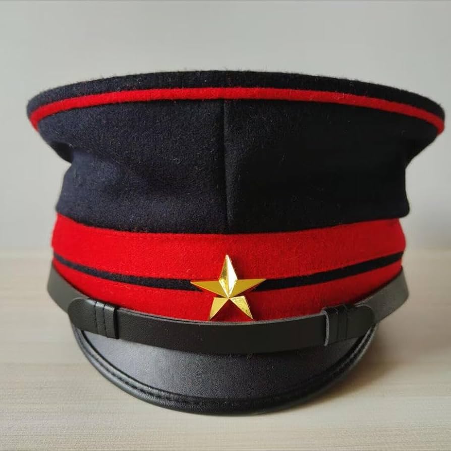 Amazon.co.jp: 明治19年 二種 赤 騎兵 尉官用軍帽 制帽 大日本帝国陸軍
