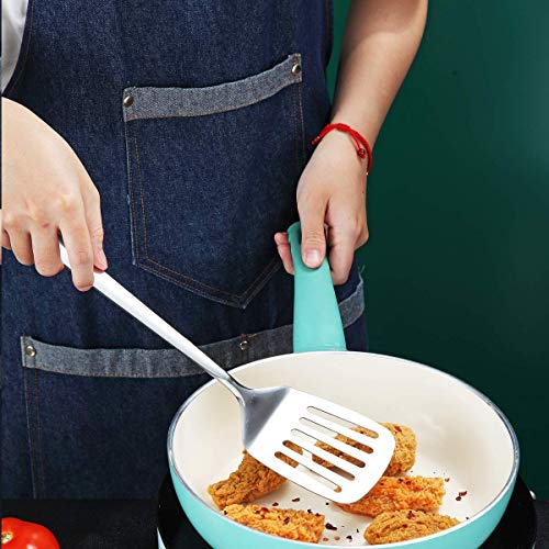 Berglander Stainless Steel Slotted Turner Spatulas - Premium Metal Cooking Utensils for Nonstick Cookware and Barbecues, Dishwasher Safe - Image 7