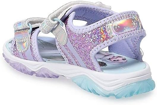 Miniatura 4 de Disney s Frozen 2 Anna And Elsa - Sandalias iluminadas para niñas pequeñas 10 años Púrpura