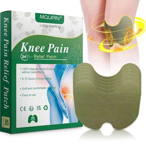 60 Pcs Patch Chauffant,MQUPIN Patch Anti Douleur,Patch de soulagement de la Douleur au Genou,Idéal Pour Douleurs au Cou, Nuque, Epaules, Articulations,...