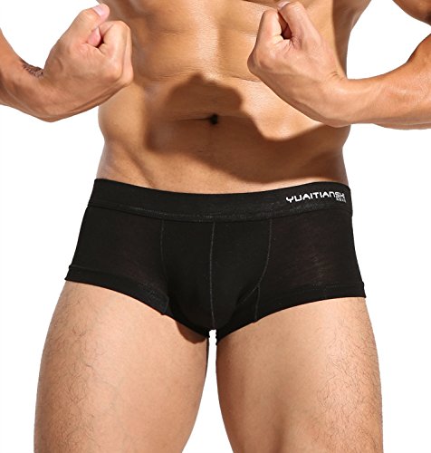 2-Pack Pure Color Men's Soft Underwear Modal Comfortable Boxer Briefs4