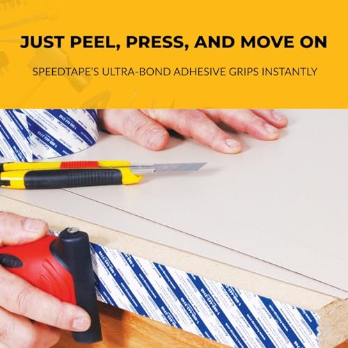 Image of FastCap SpeedTape Double Sided Adhesive Tape, 2 inch x 50', 6-Pack | Peel and Stick, Ideal for Edge Banding, Wood Working Tools, Home Repair and Home Improvement, 99958-6P