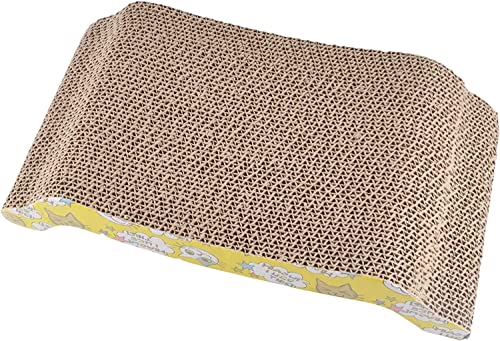 Love Story, Griffoir Réversible avec Herbe à Chat Carton Imprime 41 x 21 x 4,5 cm