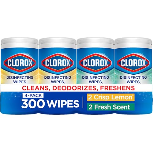 Clorox Disinfecting Wipes Variety Pack, Bleach-Free, Kills 99.9% of Germs and Viruses Including...