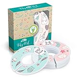 Baby Nest Designs Closet Dividers for Baby Clothes - 7X Baby Clothing Size Age Dividers from Newborn Infant to 24 Months - Unicorns Baby Clothes Dividers and Nursery Closet Organizer