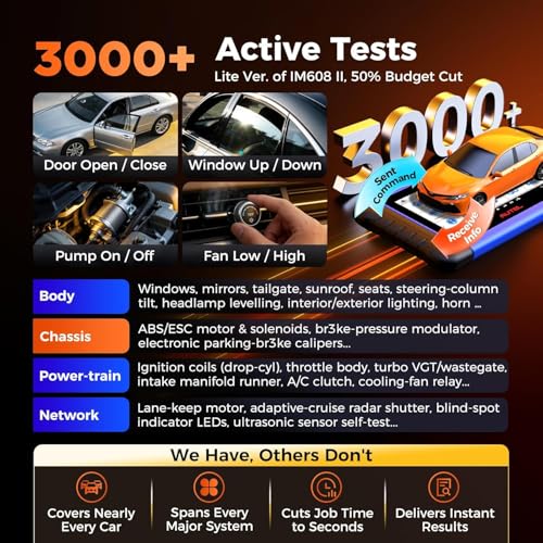 2026 Autel Scanner MaxiIM IM508S PRO: OBD2 Diagnostic Scan Tool, Full Bundle Pro Version, Enhanced All System Diagnose w/ 3000+ Active Test, 40+ Service, OS11.0, FCA SGW - Image 7