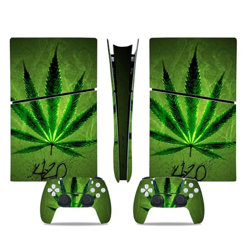 Console Remote Skin For PS5 Slim Skin Disc Edition & For PS5 Slim Skin Digital Edition Console And Controller Vinyl Cover Skins Wraps Scratch Resistant Compatible 25696 Skins Wraps Gift (Size : Digit