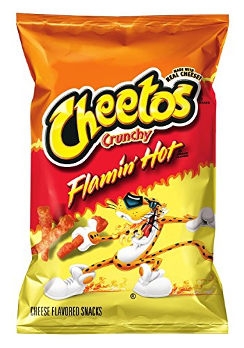 Cheetos Cheese Snacks, Crunchy Flamin Hot, 1-ounce Bags (Pack of 50)