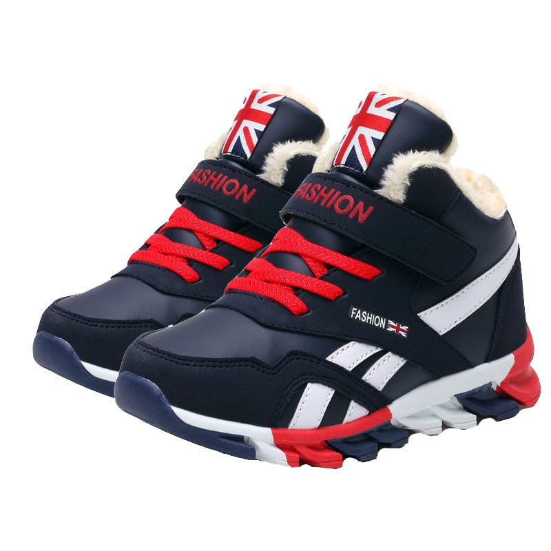 Kids/Childrens Waterproof Boots Faux Fur Ankle Booties Unisex Kids Traines Snow Boots