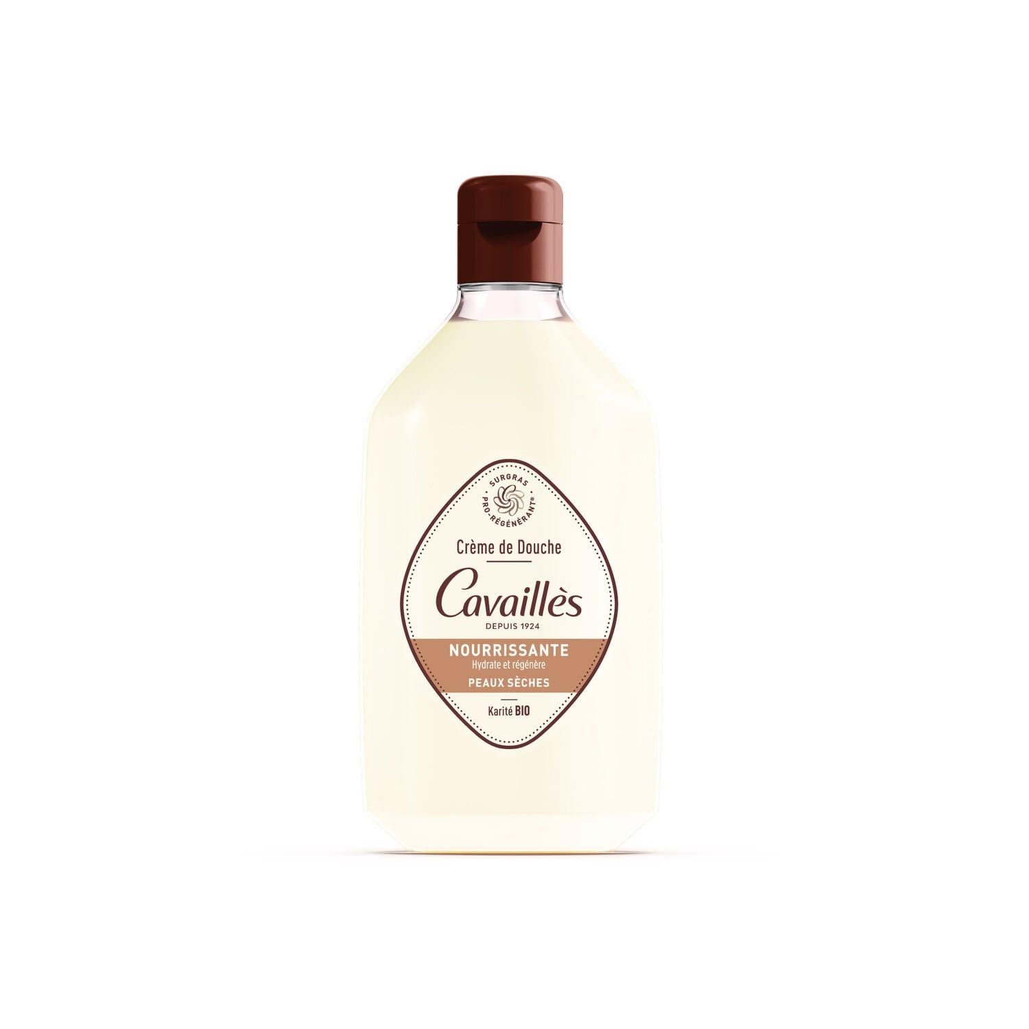 ROGE CAVAILLES - Crème de Douche Hydratante et Apaisante Karité Bio, Soin Doux Peaux Sensibles, 250 mL - Lot De 3