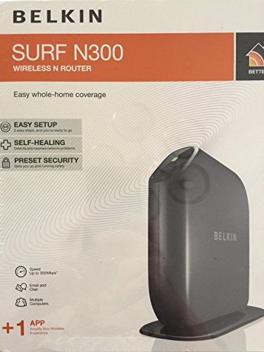 Belkin Share N300 300Mbps Wireless-N MIMO 4-Port Router - F7D2301