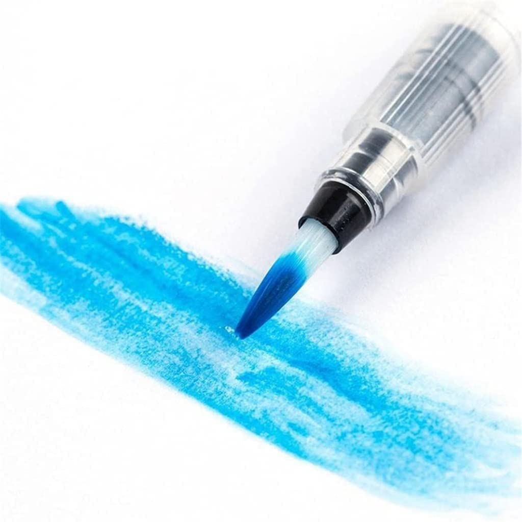XBTGS 12 Farben, einfarbiges Aquarellfarben-Set mit Wasserfarbenpinsel, tragbare Box für Aquarell, Leinwand, Handwerk, Detail- und Ölfarbe