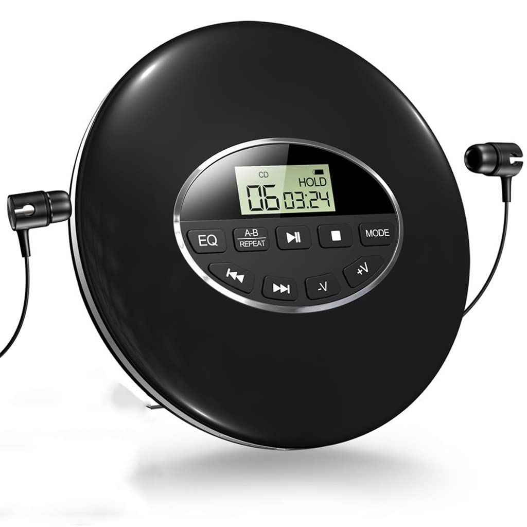 Buy GPPZM Round Style Portable CD Player Headphone HiFi Music