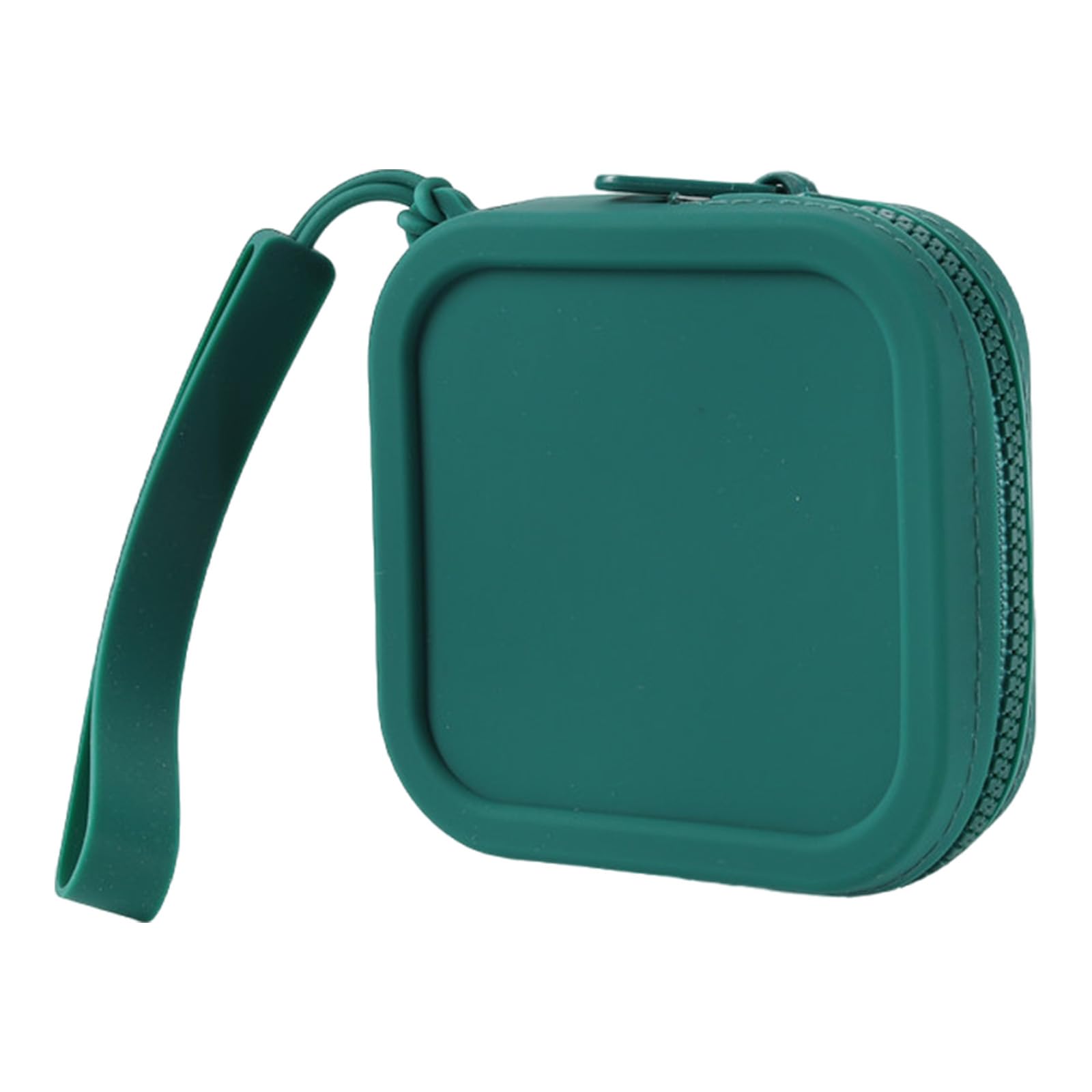 QUEENYARD Small Silicone Purse Bag,Small Square Silicone Purse Coin Bag Wallet Cosmetic Charging Cable Storage Case For Women Student