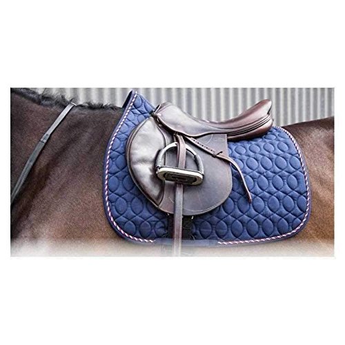 HySPEED Deluxe Saddle Pad: Navy/Red: Pony