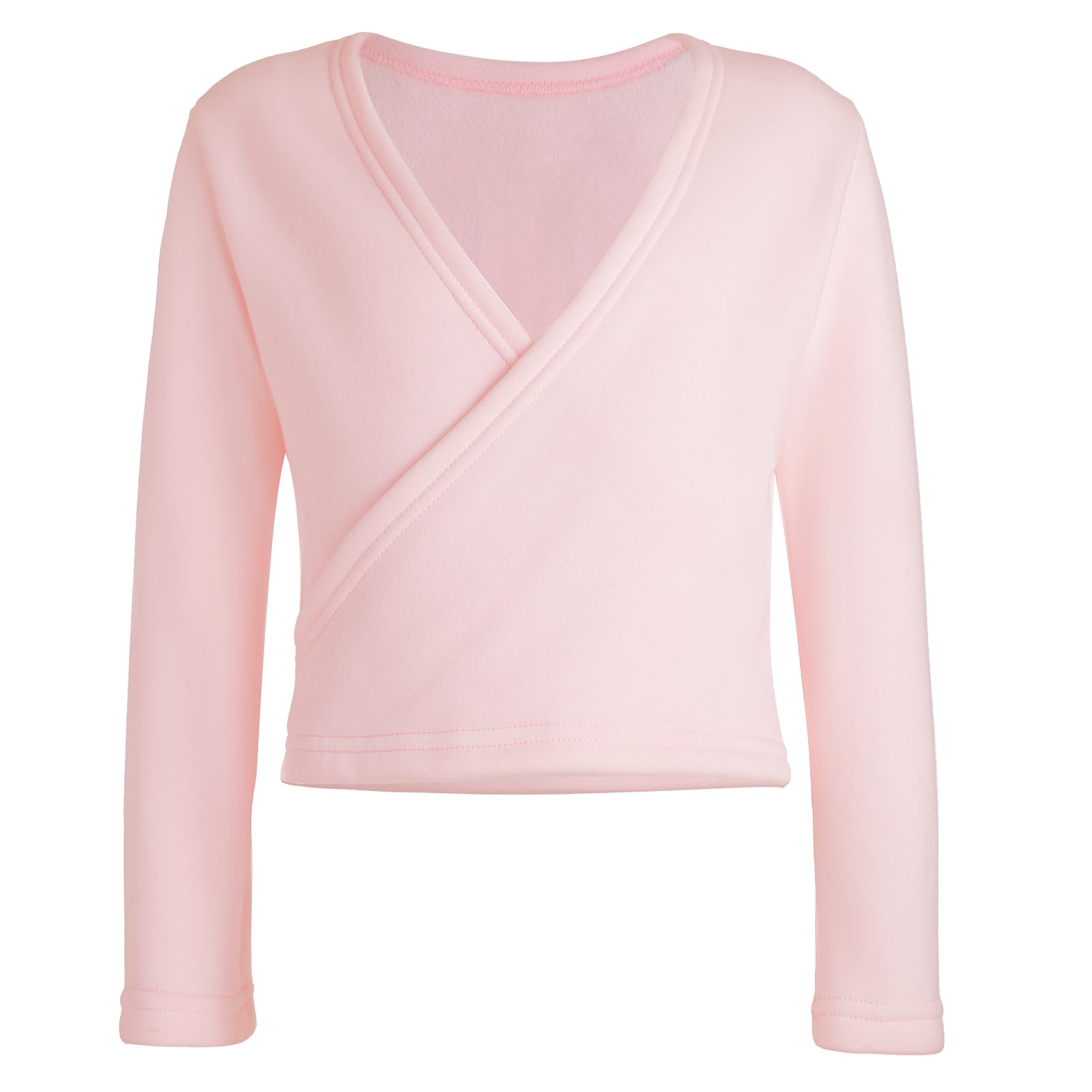 Bezioner Cache-Coeur de Danse avec Polaire Veste de Ballet Manches Longues Manteau Hauts de Danse pour Enfants Filles Femmes