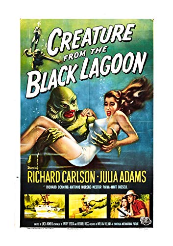 Cadre Creature from the Black Lagoon poster mat taille moyenne prêt à poser