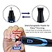 Nose Hair Trimmer for Men Women Battery Operated Ear Trimmers Electric Nasal Trimmer with Sturdy Sharp Stainless Steel Rotary Dual-Edge Blades System-Sideburns Trimmer Head Included by LUUKMONDE