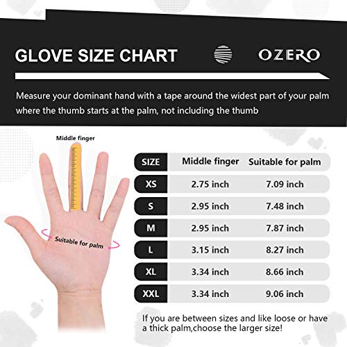 Ozero Winter Gloves For Girls Touchscreen Anti-Slip Soft Thermal Fleece Insulated Water-Resistant Windproof Warm In Cold Weather For Walking Dog Running Cycling (Xs,Black) #TOP5
