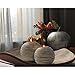Huey House Orb Candle Holders & Tray Decor Set (16 inch Decorative Bowl & 2 Spheres), Coffee Table Decor or Centerpieces for Dining Room Table or Kitchen Counter, Gift Boxed, Light Brown & White