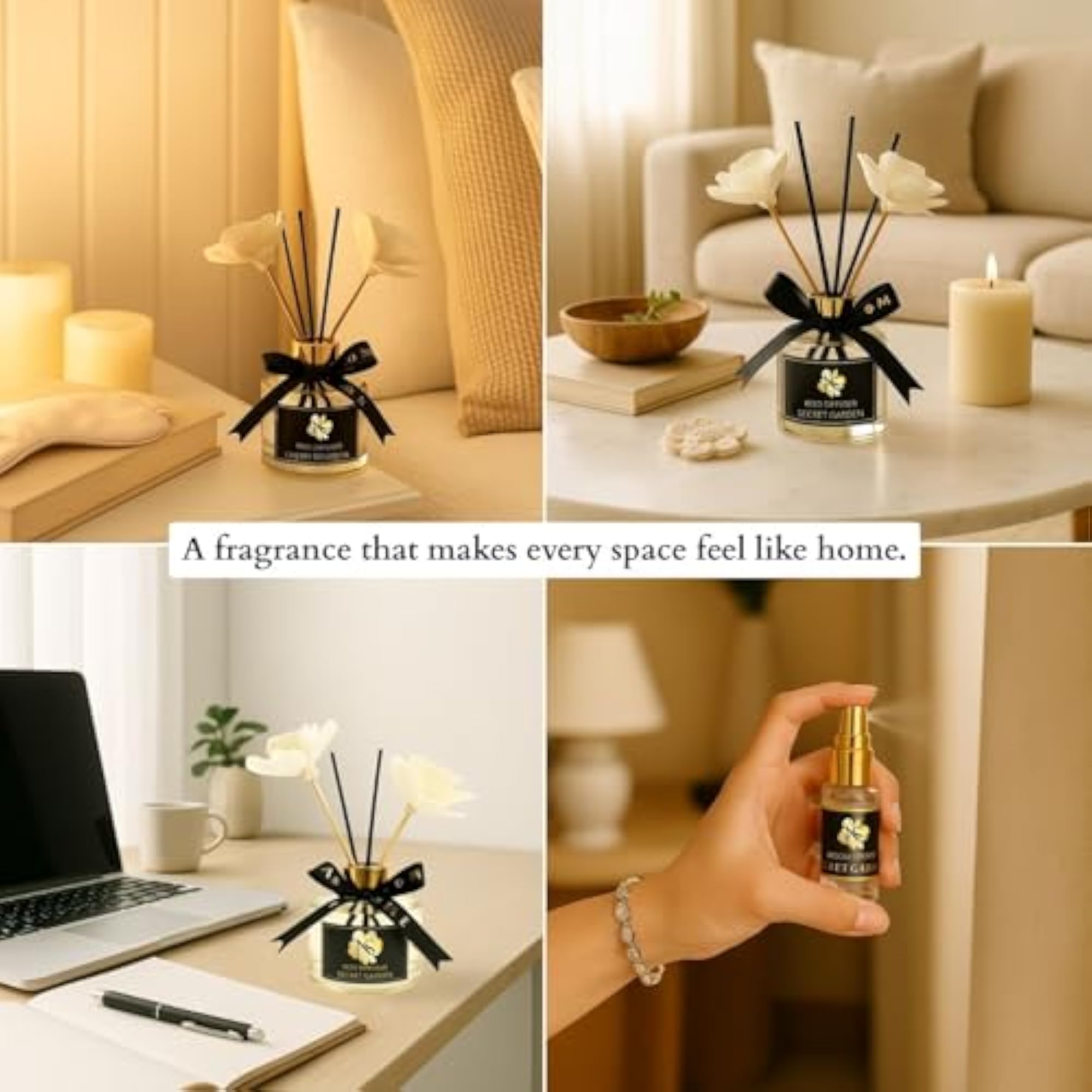Luxury Reed Diffuser Gift Set with Aroma Bag