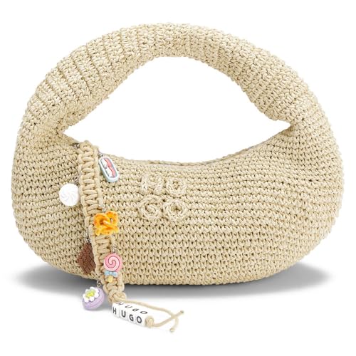 HUGO Zeya 10279895 01 - Bolso de mano para mujer, Color blanco abierto.