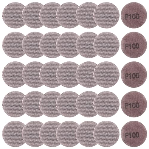 LEONTOOL 2 Inch Mesh Abrasive Mesh Sandpaper Hook and Loop Sanding Discs 100 Grit