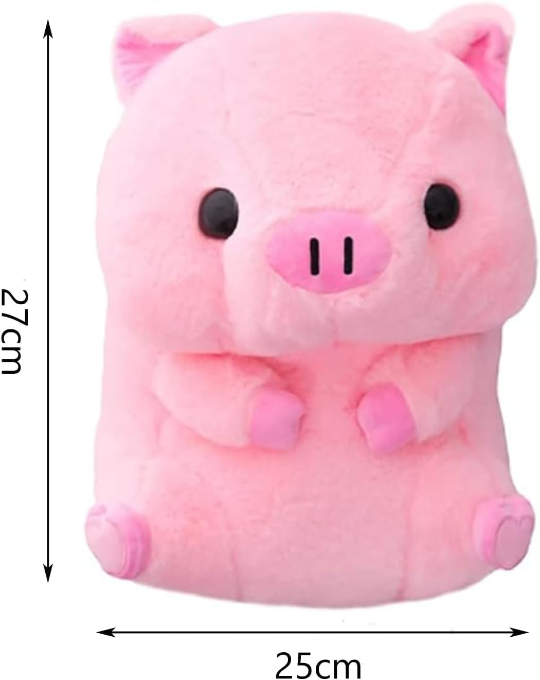 WEIGEDU Adorable cerdo rosa de peluche – Cerdo de peluche suave y tierno de 12 pulgadas, perfecto para niños, bebés, niños pequeños, bonito regalo de animales de granja